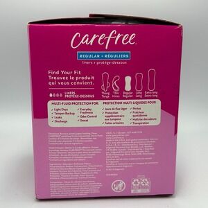 Carefree Panty Liners for Women Regular Unwrapped Unscented Pads 120 Count NEW